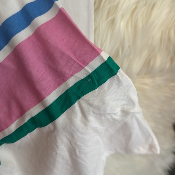 PJ salvage White Pajamas with Colorful Stripes - Picture 4 of 6